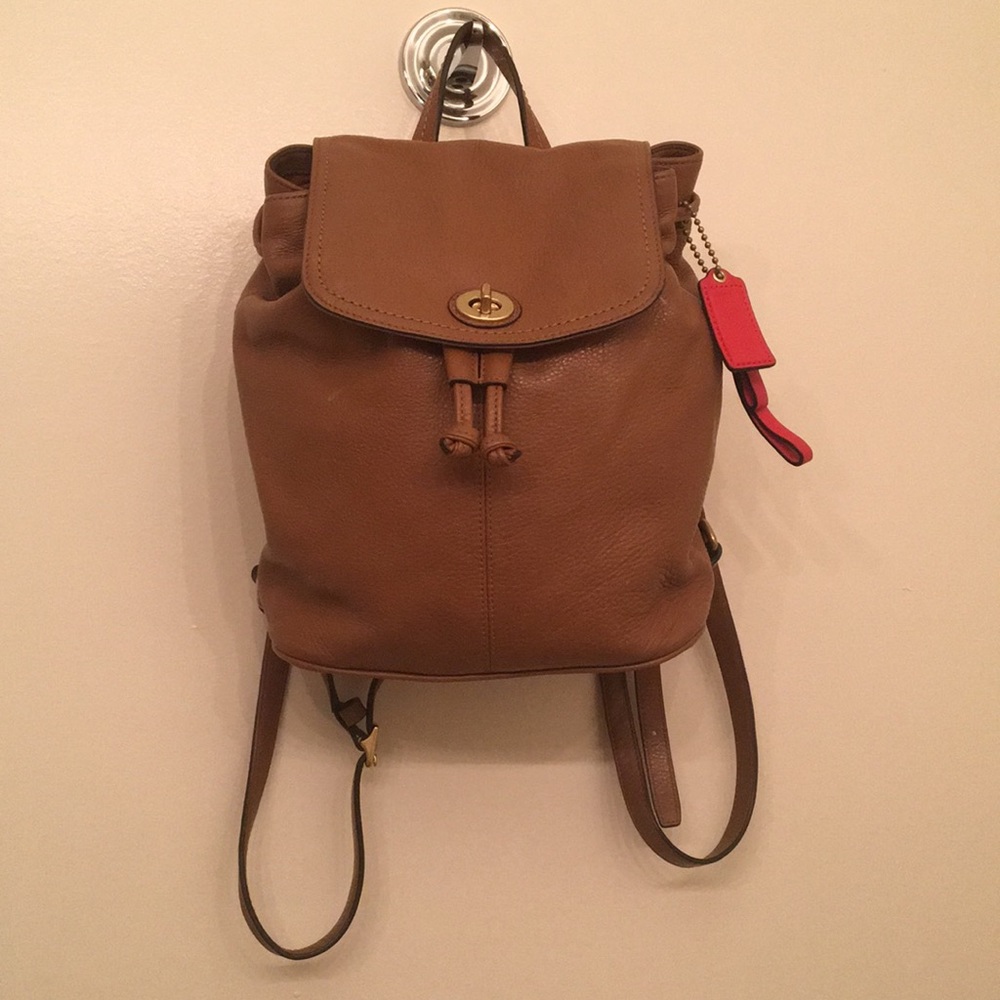 Coach small back pack, brown
